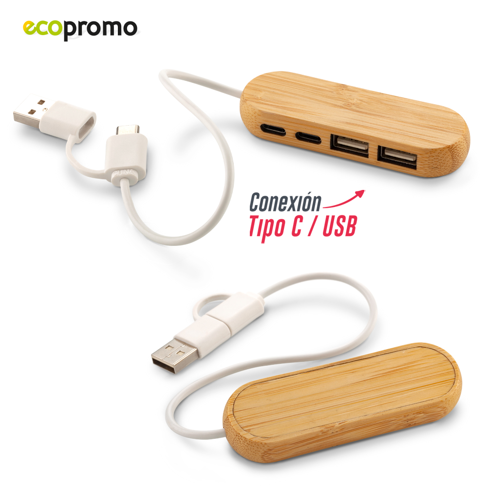 Puerto USB Massimo Bamboo 