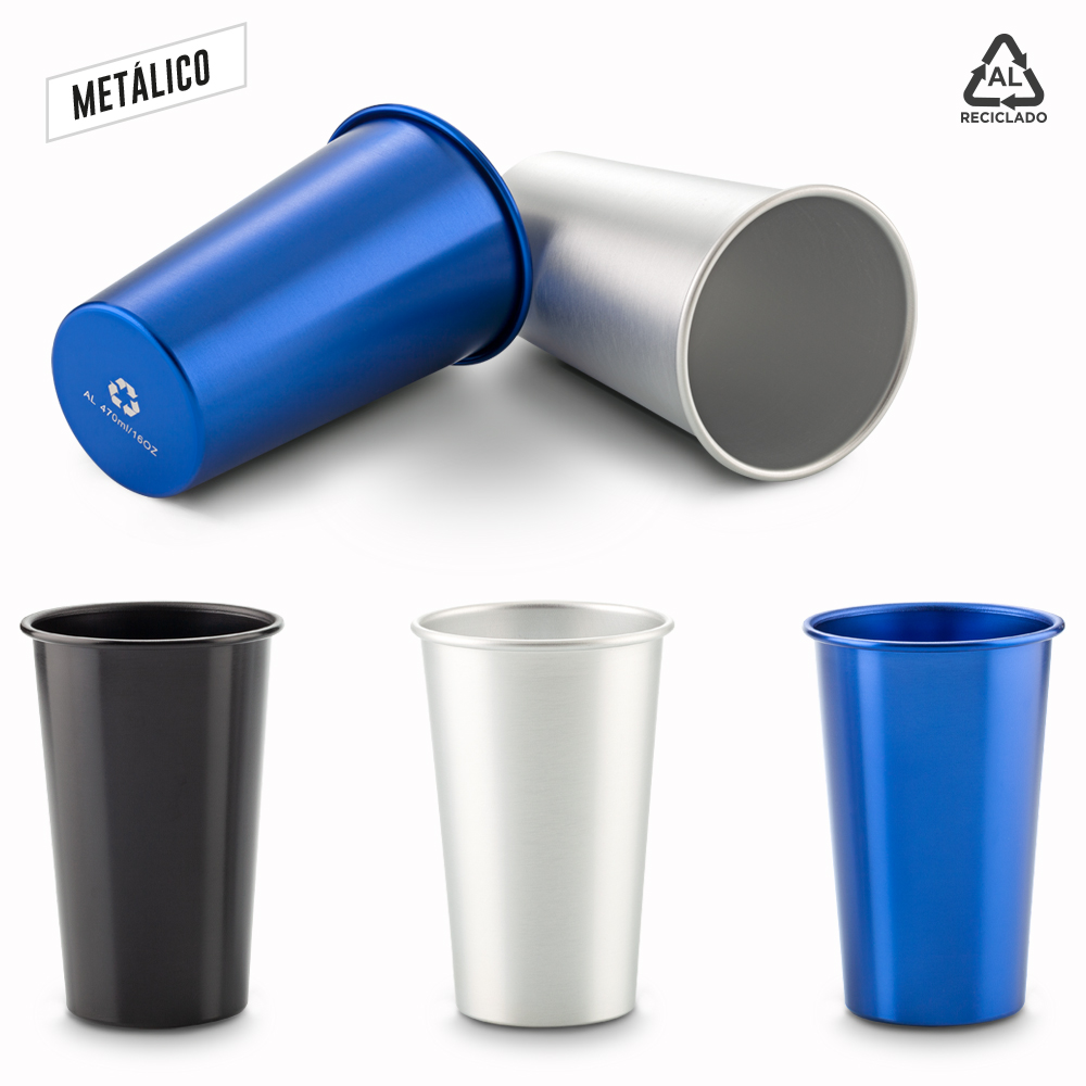 Vaso en Aluminio Eco 450ml 
