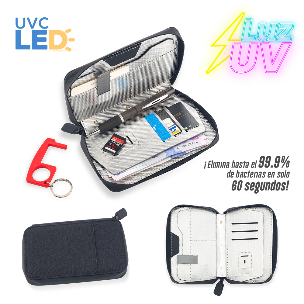 Portadocumentos Multiusos con Esterilizador UVC LED - OFERTA - PRECIO NETO