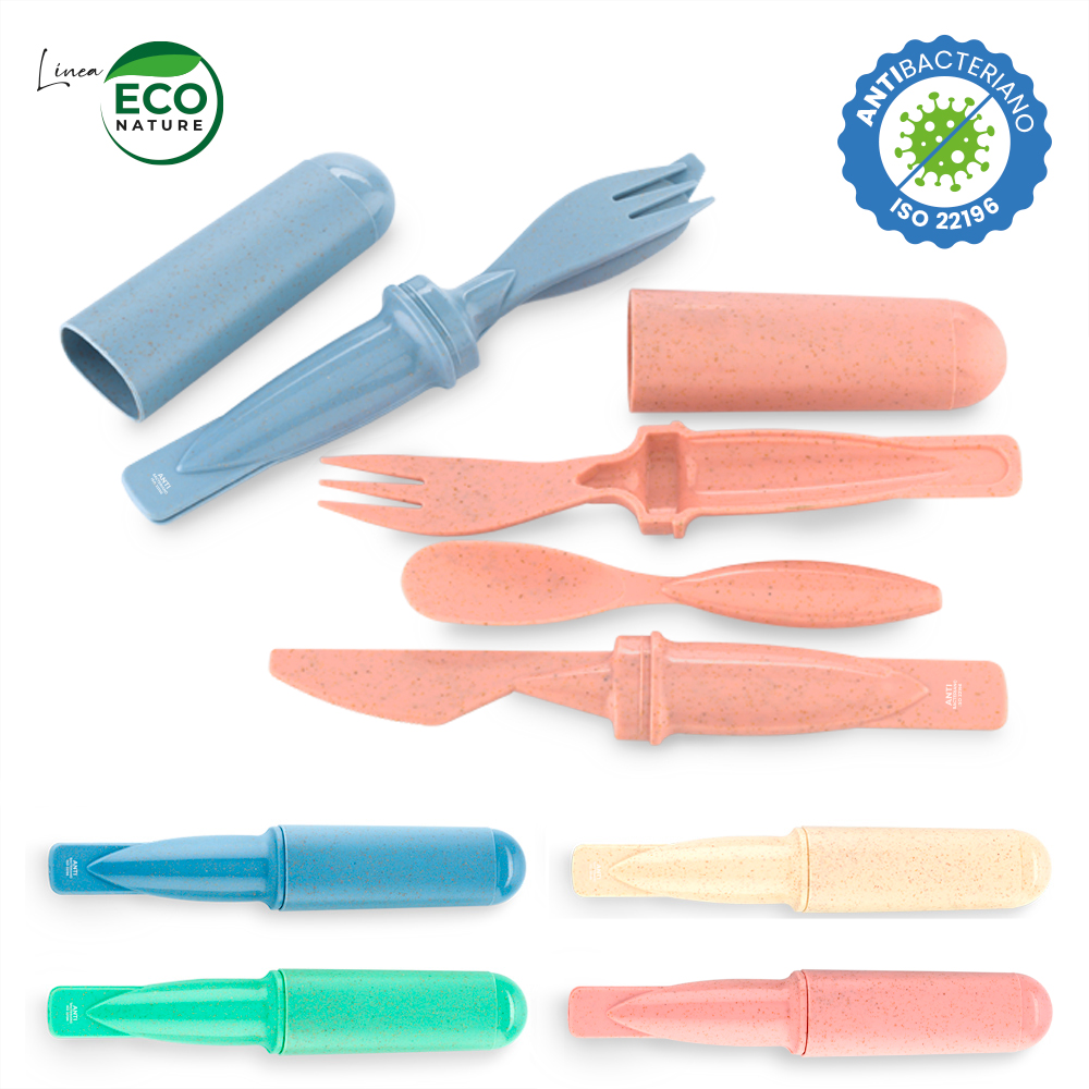 Set de Cubiertos Eco - Material Antibacteriano